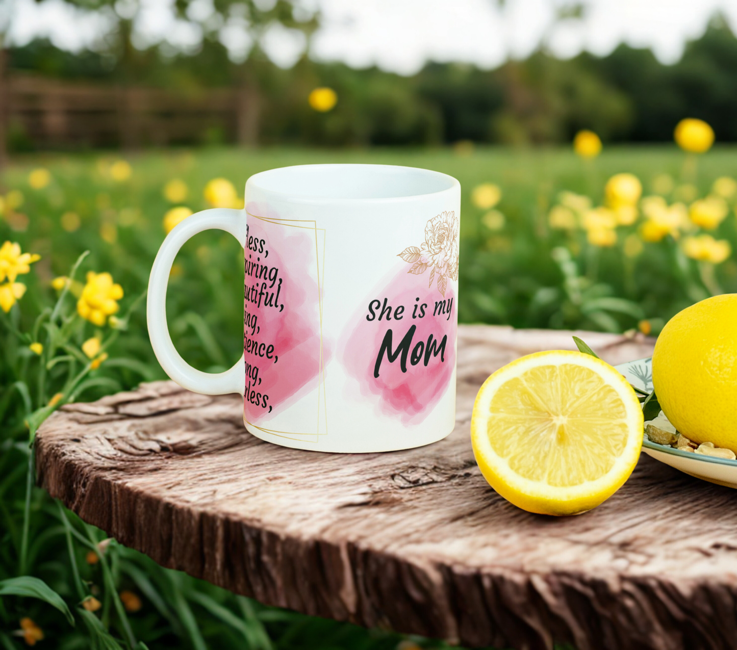 She Is My Mom 11oz MUG SUBLIMATION PRINT